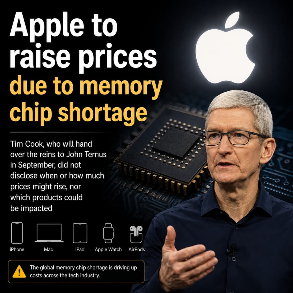 Apple to Raise Prices Amid Chip Shortage