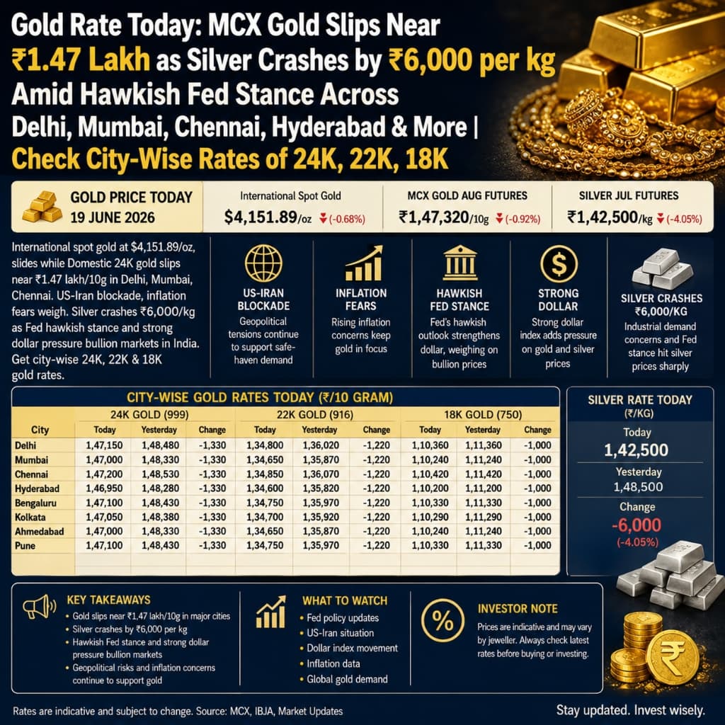 Gold Rate Slips Near ₹1.47 Lakh